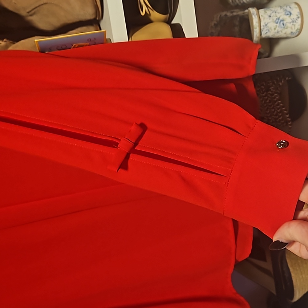 CeCe Bow Sleeve Blouse - Picture 3 of 5